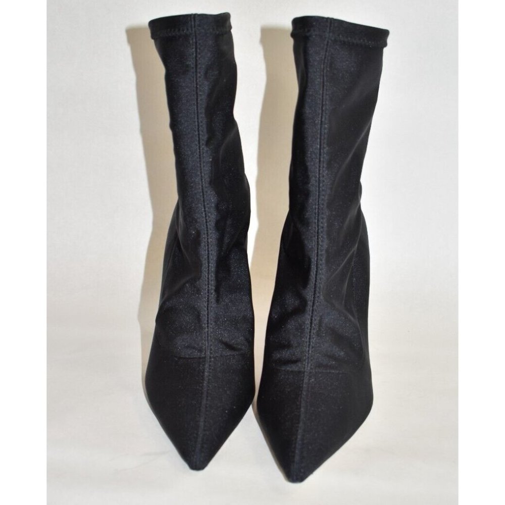 $650 Stuart Weitzman 100 Pointed Toe Stretch Boot… - image 3